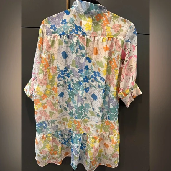 Arthur Jane Claire Floral Tiered Dress Boho Anthropologie Style Womens Size S - Picture 3 of 4